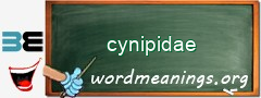 WordMeaning blackboard for cynipidae